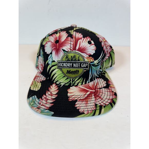 Hickory Nut Gap Farms Meats Colorful Floral Flowers Baseball Cap Hat - Picture 1 of 9